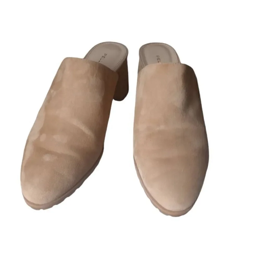 Pelle Moda , block heel. Suede like, mules